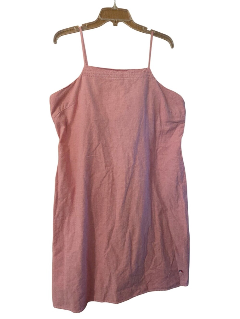 Tommy Hilfiger Dark Pink 100%cotton Dress Y2K 90's Plus Size 16